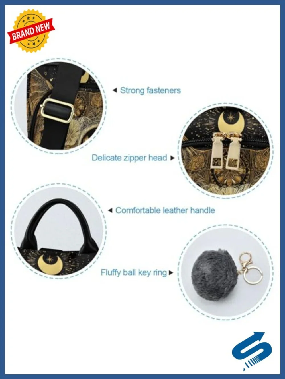 Women's Cat Backpack Purse Anti-Theft Waterproof Daypack Laptop Bag